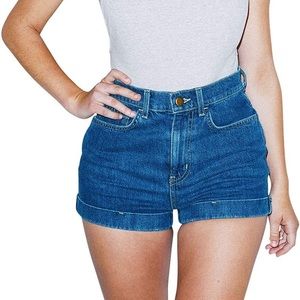 American apparel jean shorts